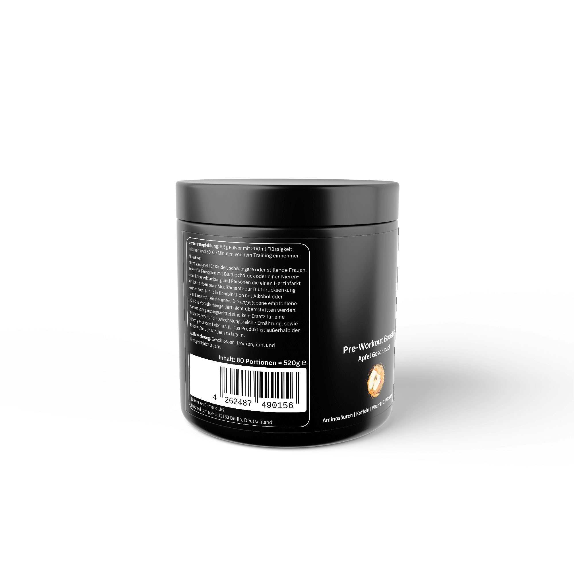 PowerCharge – Pre-Workout Booster - Apfel