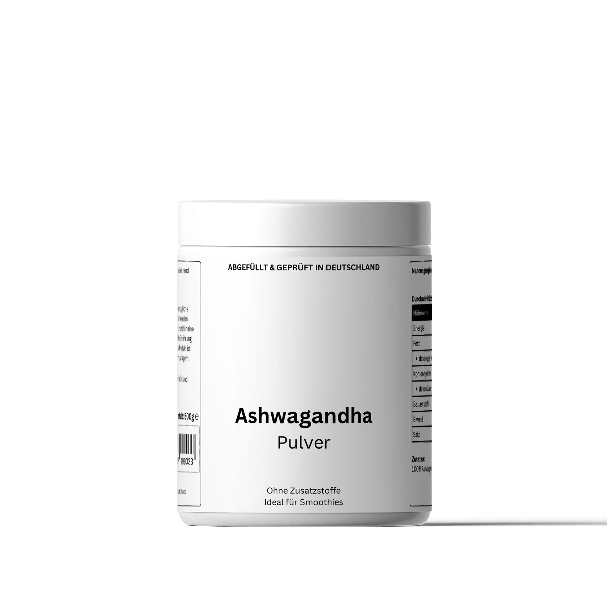 100% Ashwagandha Pulver (500g)
